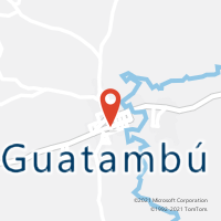 Mapa com localização da Agência AGC GUATAMBU