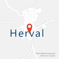 Mapa com localização da Agência AGC HERVAL