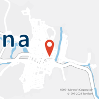 Mapa com localização da Agência AGC LAGES DO BATATA
