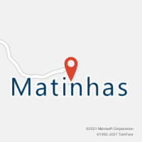 Mapa com localização da Agência AGC MATINHAS
