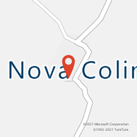 Mapa com localização da Agência AGC NOVA COLINAS