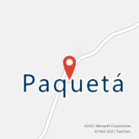 Mapa com localização da Agência AGC PAQUETA