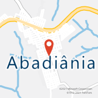 Mapa com localização da Agência AGC POSSE D ABADIA