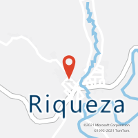 Mapa com localização da Agência AGC RIQUEZA