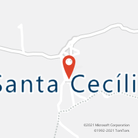 Mapa com localização da Agência AGC SANTA CECILIA