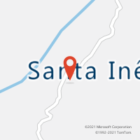 Mapa com localização da Agência AGC SANTA INES