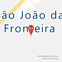 Mapa com localização da Agência AGC SAO JOAO DA FRONTEIRA