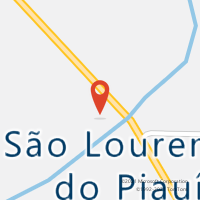 Mapa com localização da Agência AGC SAO LOURENCO DO PIAUI
