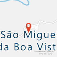 Mapa com localização da Agência AGC SAO MIGUEL DA BOA VISTA