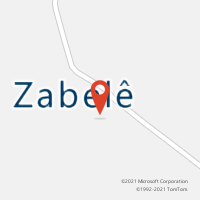 Mapa com localização da Agência AGC ZABELE