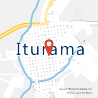 Mapa com localização da Agência AGF CENTRO DE ITURAMA