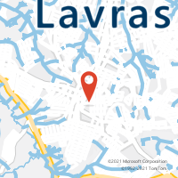 Mapa com localização da Agência AGF CENTRO DE LAVRAS