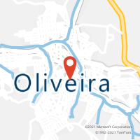 Mapa com localização da Agência AGF CENTRO DE OLIVEIRA