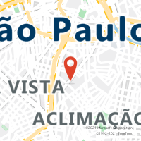 Mapa com localização da Agência AGF CERQUEIRA CESAR