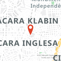 Mapa com localização da Agência AGF CHACARA KLABIN