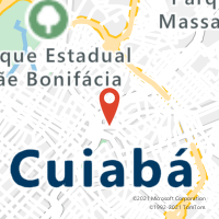 Mapa com localização da Agência AGF CUIABA
