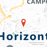 Mapa com localização da Agência AGF FLORESTA