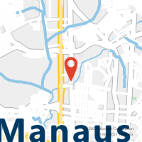 Mapa com localização da Agência AGF MANAUS PLAZA